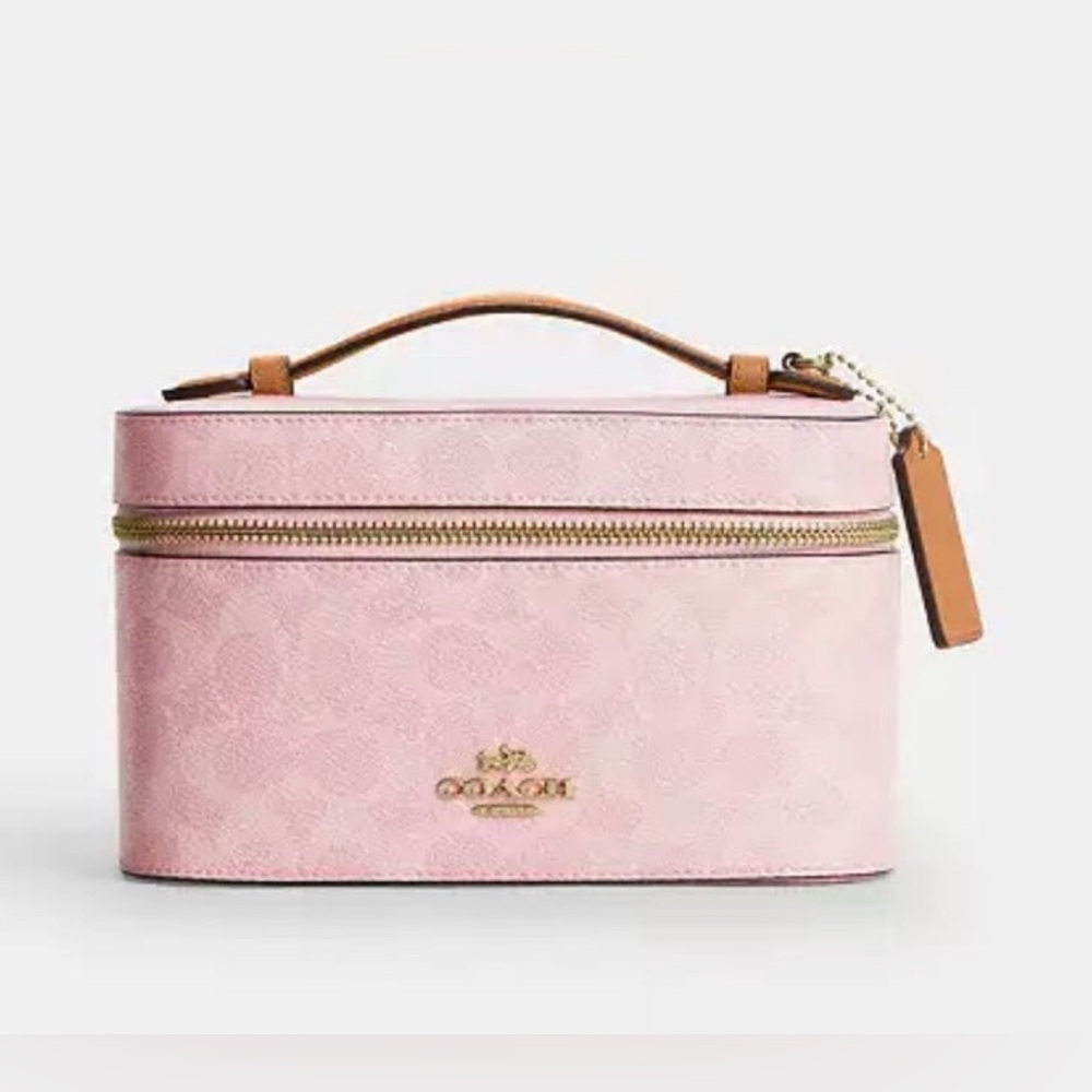 NWT Coach Cosmetic Case In Signature Canvas CEA56